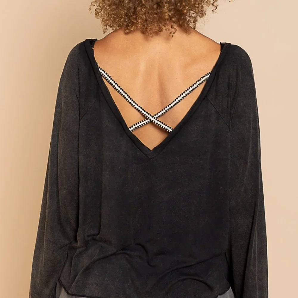 POL Vneck Top - Picture 1 of 3